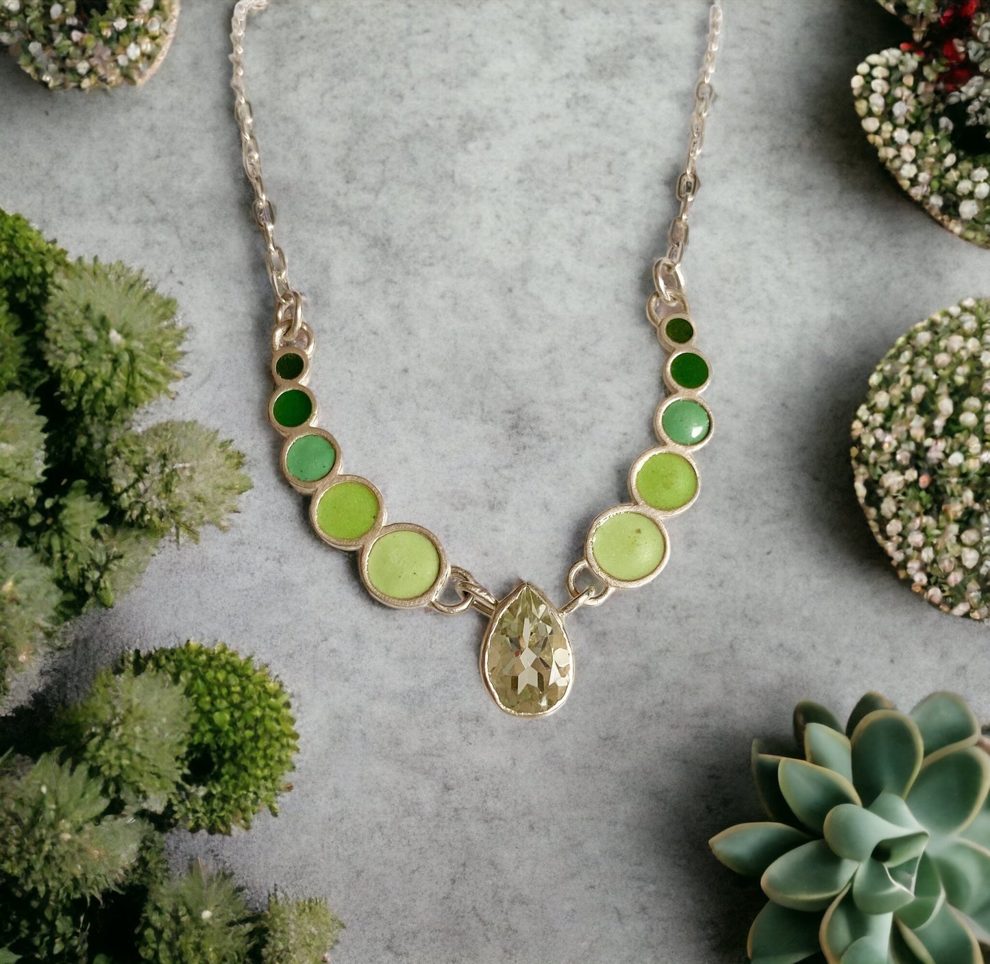 Cometa Collar Con Piedra